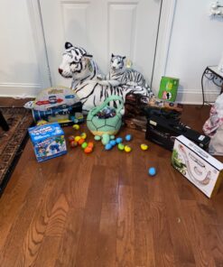 Melissa & Doug Giant Siberian White Tiger - Lifelike Stuffed Animal (over 5 feet long) - Extra Large, Plush Lifesize Tiger For Ages 3+ 27 71v76Smx5qL 1