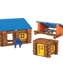 LINCOLN LOGS – Oak Creek Lodge – 137 Pieces - Real Wood Logs-Ages 3+ - Best Retro Building Gift Set for Boys/Girls – Creative Construction Engineering – Top Blocks Game Kit - Preschool Education Toy Classic 24 71v77pdb4OL