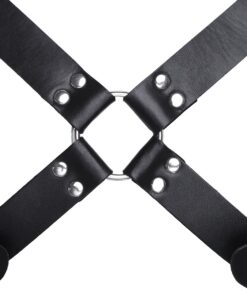 iiniim Men's Adjustable Faux Leather Body Chest Harness with Shoulder Armors Buckles 18 71v86qoEXUL