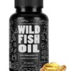 Wild Foods Omega 3 Fish Oil Supplement, 60 Capsules (1 pk) | Wild Caught, Burpless, Odorless, Non-GMO, Gluten Free | DPA, DHA, EPA Triple Strength Heart & Joint Nutrition for Women & Men 2 71v8BQZ0h6L