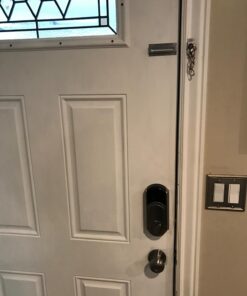 Defender Security U 10304 Chain Door Guard – Door Chain Lock for Door and Home Security, 3-5/16 In., Solid Brass Construction with a Satin Nickel Finish (Single Pack) 29 71v8cVMsxLL