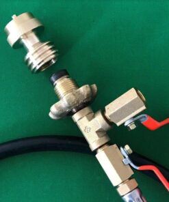 Flame King Refillable 1LB Empty Propane Cylinder Tank - Reusable - Safe and Legal Refill Option - DOT Compliant - 16.4 oz, Green Green Tank 19 71vA7EVZAwL