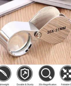 KINGMAS Pocket Jewelry Loupe 30x 21mm Jewelers Eye Magnifying Glass Magnifier 21 71vAA11KpML