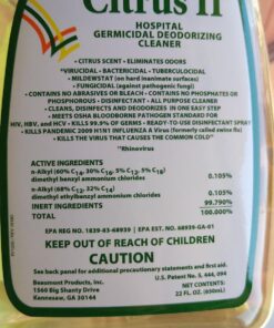 Citrus II Hospital Germicidal Deodorizing Cleaner, Fresh Citrus, 22-Fluid Ounce 21 71vAWPm1dOL
