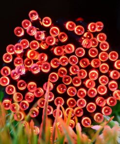 VMANOO Solar USB Outdoor String Christmas Lights 72Ft 200 LED 8 Modes Patio Lighting for Outside Yard Gazebo Party Wedding Tents Porch Xmas Garden Backyard Tree Decorations Balcony Decor Lights RED1P 1 PACK Red 9 71vBQF 9uxS