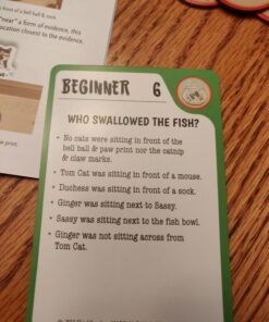 ThinkFun Cat Crimes Brain Game and Brainteaser, for Boys and Girls,1 player, Age 8 and Up - A Smart Game with a Fun Theme and Hilarious Artwork 64 71vBZ Db nL