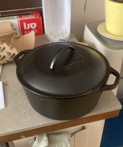 Lodge L8DOLKPLT Cast Iron Dutch Oven with Dual Handles, Pre-Seasoned, 5-Quart,Black 5 Quart 35 71vD79NjZQL