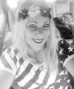 LUX ACCESSORIES Floral Flower Crown Stretch Headband Blue,White,Red 29 71vDBlTPX1L