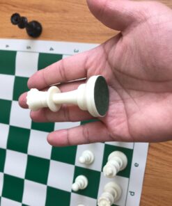 WE Games Best Value Tournament Chess Set - Staunton Chess Pieces and Green Roll-Up Vinyl Chess Board 1 40 71vDEpexTyL