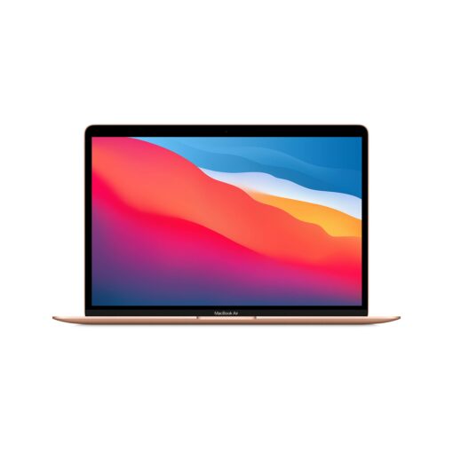 Apple 2020 MacBook Air Laptop M1 Chip, 13” Retina Display, 8GB RAM, 256GB SSD Storage, Backlit Keyboard, FaceTime HD Camera, Touch ID. Works with iPhone/iPad; Gold Without AppleCare+