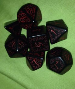 Elvish Dice Set, Black/Red 10 71vFL3kgFcL