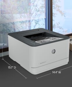 HP LaserJet Pro 3001dw Wireless Black & White Printer, Works with Alexa 18 71vFYYGOnHL 1