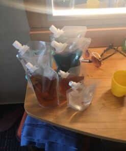 BLASANI Concealable Reusable Cruise Pouches | Sneak Flask | Leak Proof BPA Free | Travel, Outdoors, Events, Kit Set (4x32oz + 2x16oz + 2x8oz) Clear (4x32oz + 2x16oz + 2x8oz) 12 71vFlJFXfTL