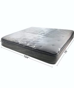 uBoxes Moving Supplies King Mattress Cover/Bag 76" x 15" x 104", Clear 9 71vG1qc9pRL