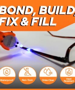 Bondic Pro UV Resin Kit Liquid Plastic Welding Kit, Super Glue, Plastic Repair for Home, Jewelry Glue Adhesive Epoxy Ultraviolet UV Glue for Glass Light 1-Pack 28 71vGRQttsWL