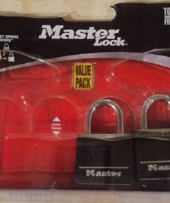 Master Lock Covered Aluminum Padlock with Key, Black, 4 count (Pack of 1) 4 count (Pack of 1) 28 71vGXEDUn0L