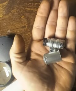 KINGMAS Mini 60x Microscope Magnifying with LED Light Pocket Jewelry Magnifier Jeweler Loupe with 10X Folding Pocket Magnifier 46 71vGZPJ5NhL