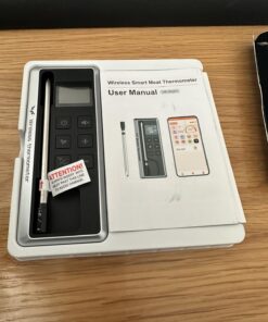 Paneceia Wireless Meat Thermometer Digital, 800FT Long Range Bluetooth Cooking Thermometer, Food Thermometer for Remote Monitoring of Grill, Oven, Smoker, Air Fryer, Rotisserie, iOS & Android App 53 71vGco8B8QL