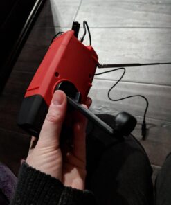 iRonsnow Solar Emergency Hand Crank Weather Radio, Portable Self Powered NOAA AM/FM Radios with SOS Alarm LED Flashlight 2000mAh Power Bank Smart Phone USB Charger for Camping (Red) 50 71vGub2w5L