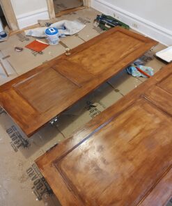 SamaN Interior One Step Wood Seal, Stain and Varnish – Oil Based Odorless Dye - Protection for Furniture and Fine Wood (Brazilian Cherry SAM-306, 32 oz) 1 Quart Brazilian Cherry 20 71vJ1iinszL