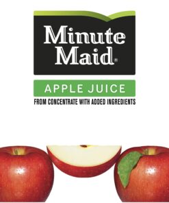 Minute Maid Apple Juice with Vitamin C, Fruit Juice Drink, 10 Fl Oz, 24 Pack 10 Fl Oz (Pack of 24) 16 71vJ6mqZ8VL
