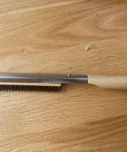 Senwosa 26” Pizza Oven Brush with Stone Scraper - Stainless Steel Bristles, Long Handle, Heat-Resistant - Compatible with Ooni Ovens - Includes Spare Head 57 71vJO6rS1XL