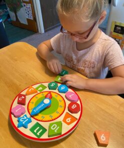 Melissa & Doug Shape Sorting Clock - Wooden Educational Toy 63 71vJmCdLYL