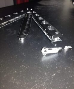 Moon Boat 2PCS Butterfly Knife Trainning Practice Comb Unsharpened Blade Black Silver 47 71vK6xjjH9L