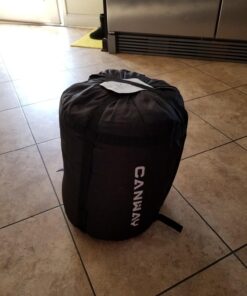 CANWAY Double Sleeping Bag,2 Person Sleeping Bag Lightweight Waterproof with 2 Pillows for Camping, Backpacking, or Hiking for Adults or Teens Queen Size XL & XXL Flannel Black 25 71vKBAt16dL