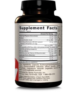 Jarrow Formulas B-Right Optimized B-Complex, Dietary Supplement for Cellular Energy, Immune Health and Stress Management Support, 100 Veggie Capsules, 100 Day Supply Unflavored 100 Servings (Pack of 1) 35 71vKTljoaML