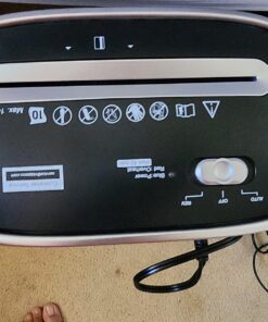 Paper Shredder for Home Office,VidaTeco 10-Sheet Cross-Cut Shredder with US Patented Cutter,Also Shreds Card/CD/Clip,Paper Shredder for Home Use Heavy Duty,Durable with Jam Proof,3.9-Gallon Bin(ETL) 45 71vKrlWT0UL