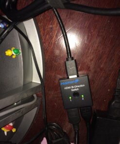 Fosmon 4K HDMI Switch 2 in 1 Out 4K@60Hz, 2-Port Bi-Directional HDMI 2.0 Switcher Splitter Hub UHD 3D HD 1080p HDCP, for HDTV, PS5/4, Xbox, Apple TV 2-Port / 4K@60Hz 30 71vKuoXiMgL