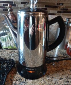 Cuisinart PRC-12 Classic 12-Cup Stainless-Steel Percolator, Black/Stainless 25 71vL43RzEnL