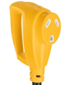 Camco Heavy-Duty Electrical Dogbone Adapter, 50 Amp Male to 30 Amp Female, 18 Inches (55175),Black 9 71vL5qx5s6S