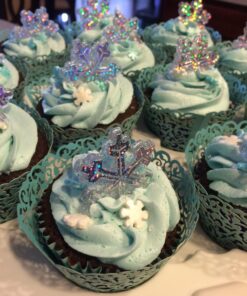 Snowflake Cupcake Rings - Set of 24 27 71vLMlZNaQL