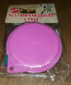 Ethical 3-1/2-Inch Pet Food Can Covers, 3-Pack Covers Are 3 1/2" Diameter 39 71vMCUDGWUL