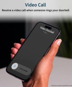 Arlo Video Doorbell 2K (2nd Generation) – Battery Operated or Wired Doorbell, Smart Wi-Fi, Two-Way Audio, Night Vision, Security Camera, Surveillance, White – AVD4001 37 71vN6asONBL