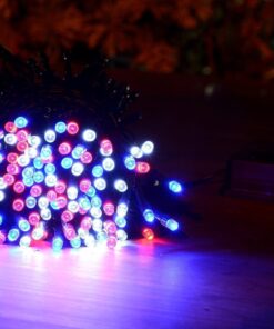 Alternative view of LOENDE Solar Red White and Blue Lights Outdoor, 72ft 200LED 8 Modes Waterproof Solar Powered July 4th Patriotic Lights Outdoor for Independence Day Garden Patio Yard Holiday Garden Party Red White Blue