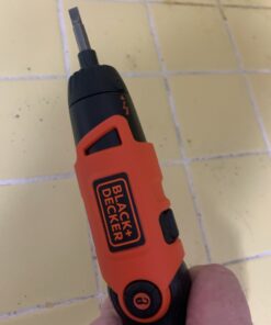 BLACK+DECKER Cordless Screwdriver with Pivoting Handle, Electric Screwdriver, 180 RPM, 3.6V, Charger and 2 Hex Shank Bits Included (Li2000) Screwdriver Only 38 71vNManO1BL