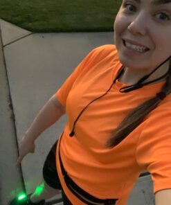LED Safety Light 2 Pack - Nighttime Visibility for Runners, Cyclists, Walkers, Joggers, Kids, Dogs, Relays & More - Clip to Clothes Strap to Wrist, Ankle, Bike, Collar, or Just About Anywhere! Green 19 71vNMkqUiiL