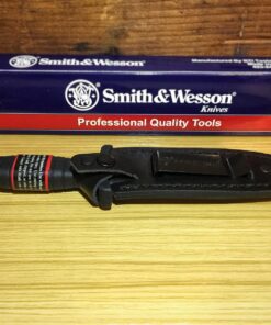 Smith & Wesson SWHRT9B 9in High Carbon S.S. Fixed Blade Knife with 4.7in Dual Edge Blade and TPE Handle for Outdoor, Tactical, Survival and EDC Standard Packaging 65 71vNcn o8mL