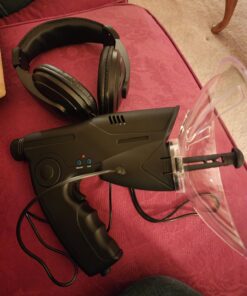 HAUSBELL Listening Device, Scientific Explorer Parabolic Microphone Bionic Ear Electronic Observing Listening Device Digital Device Nature Observing and Listening Device (Headphone Included) Black-headphone Included 30 71vOPIgymTL