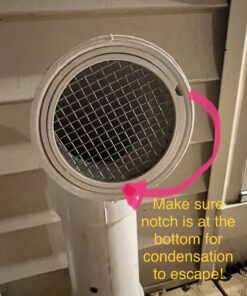 Raven R1509 3 inch PVC Termination Vent with Stainless Steel Screen and Drain Slot, White 43 71vPQXuDB1L