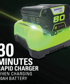 Greenworks Pro 80V Cordless Brushless String Trimmer + Leaf Blower Combo, 2Ah Battery and Charger Included STBA80L210 16" Trimmer + Blower (2.0Ah) 33 71vQ2Uv9ES