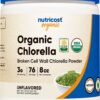 Nutricost Organic Chlorella Powder 8oz - 3000mg Per Serving - Non-GMO, Gluten Free 8 Ounce (Pack of 1) 20 71vQNi2ek0L