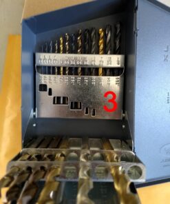Huot 10550 Drill Bit Index for Jobber Length Sizes 1/16" to 1/2" in 1/64" Increments Original version 24 71vQp0KCzXL