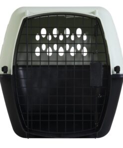 Petmate Pet Porter Fashion Dog Kennel 24", Pale Aqua & Black, for Pets 15-20lbs 24.1"L x 16.7"W x 14.5"H Pale Blue 26 71vQre3TD9L