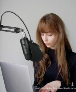 Neewer Professional Microphone Pop Filter Shield Compatible with Blue Yeti and Any Other Microphone, Dual Layered Wind Pop Screen With A Flexible 360 Degree Gooseneck Clip Stabilizing Arm Standard Packaging 30 71vQsaq1D8L