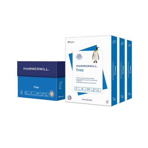 Hammermill Printer Paper, 20 Lb Copy Paper, 8.5 x 11 - 3 Ream (1,500 Sheets) - 92 Bright, Made in the USA, 500 Count (pack of 3) 500 Count (pack of 3) Letter (8.5x11)