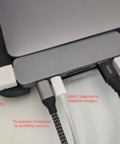 HyperDrive USB C Hub, Hyper Duo 7-in-2 USB C Adapter - MacBook Pro Adapter with Magnetic Grip, 4K HDMI, USB-C 40Gbps 100W PD, 3.1 USB-A, MicroSD/SD - Space Gray 36 71vRbSPBdLL